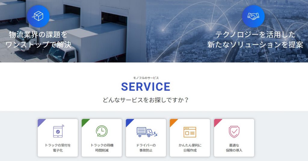 モノフルのサービス　SERVICE どんなサービスをお探しですか？